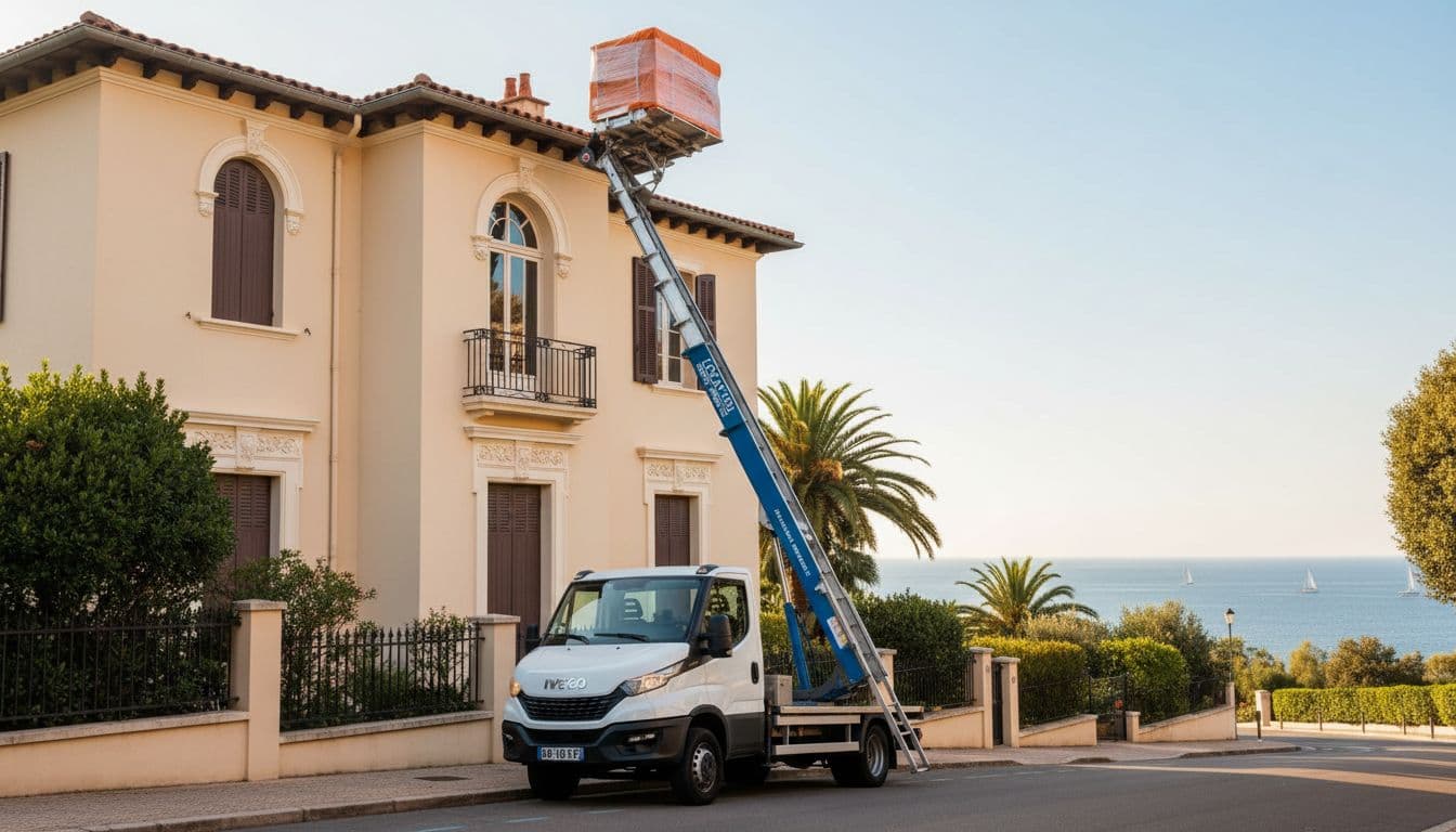 Monte-meuble Azur Levage à Antibes, Villa méditerranéenne