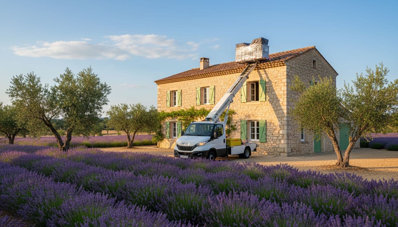 Monte-meuble Azur Levage à Grasse, Maison provençale