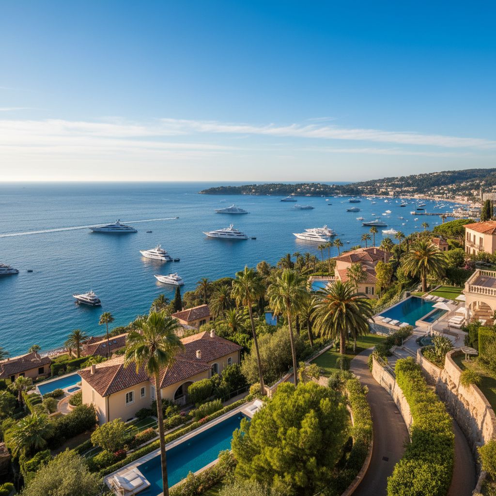 Côte d'Azur vue panoramique